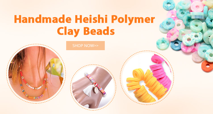 Handmade Heishi Polymer Clay Beads